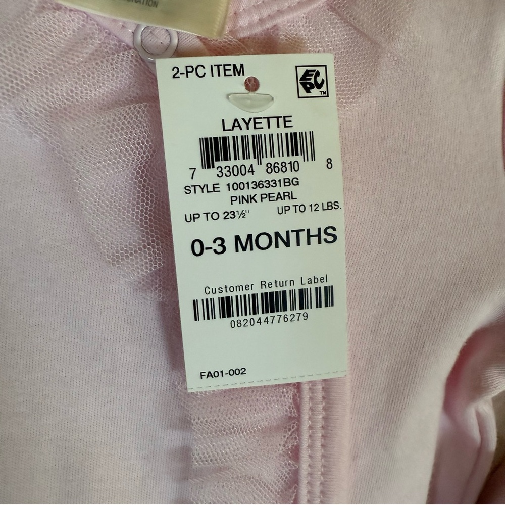 ππ First Impressions Baby Layette Set β 0β3 Months β NWT ππ - Picture 4 of 7